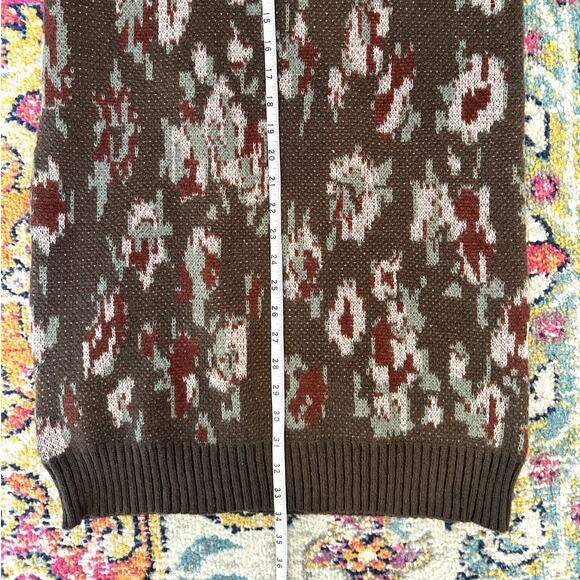 NWT STITCHDROP Floral Sweater Dress Size M Casual Classic Cozy Whimsygoth Preppy - Picture 7 of 12